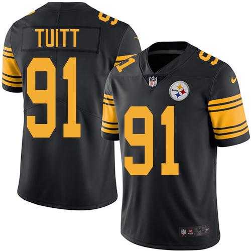 Nike Men & Women & Youth Steelers 91 Stephon Tuitt Black Color Rush Limited Jersey,We sell and wholesale Nike Men & Women & Youth Steelers 91 Stephon Tuitt Black Color Rush Limited Jersey on line form chian!